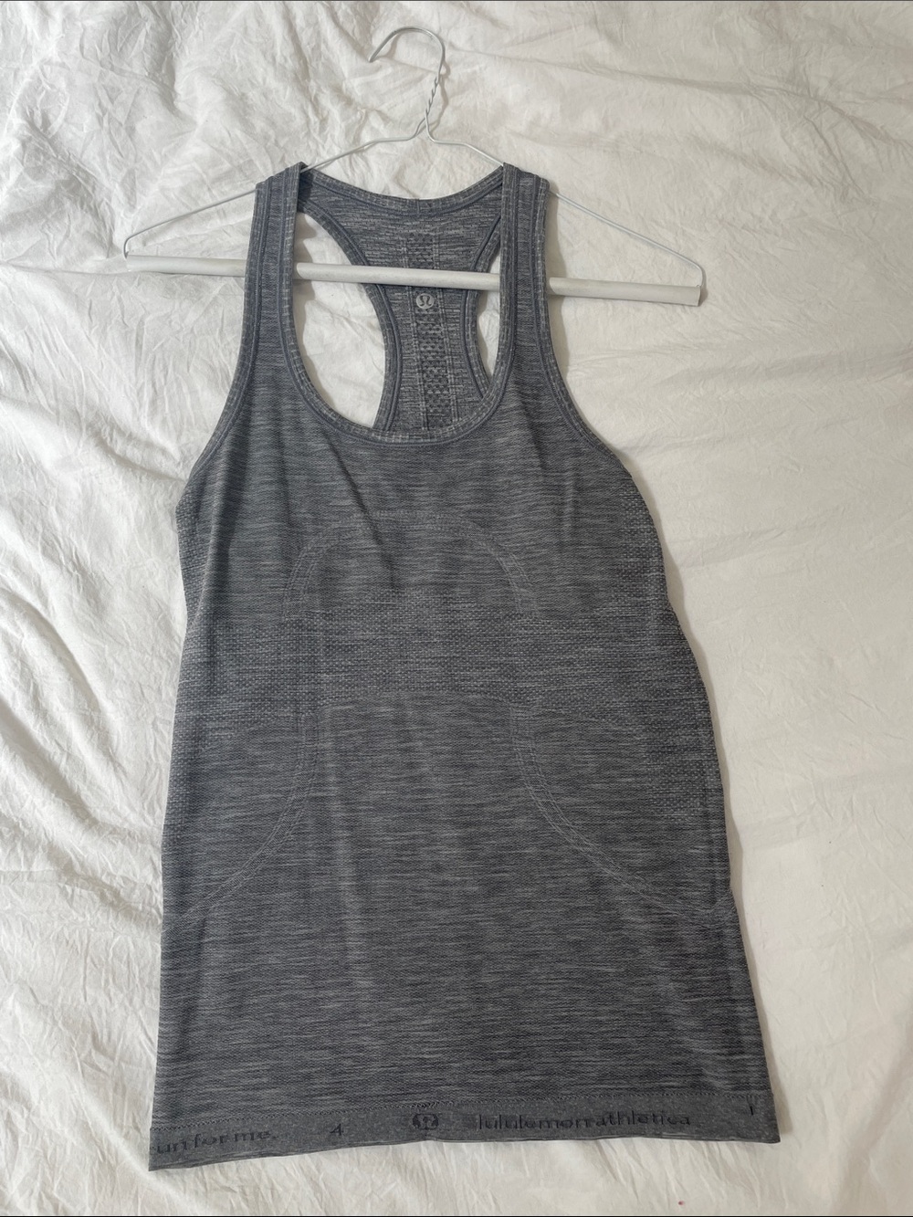 lululemon athletica Charcoal Heather Racerback Tank
